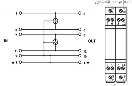 RS-485 BRPI-06 Sygnał Arrester Przesilenie Przemysłowa linia telekomunikacyjna Sieci danych Ochrona przed przesileniem Lihgnting Protector
