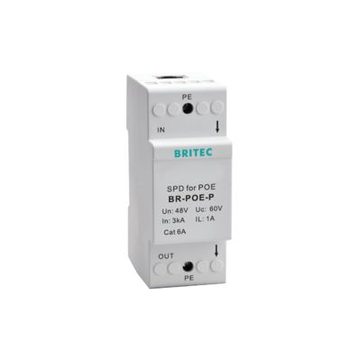 BR-POE-M POE kamera Signal Surge Arrestor Network Surge Protector rj45 ochrona przed nadwyżką Poe błyskawica rj45 ochrona przed błyskawicą Cat6 linii ochrona przed nadwyżką / LAN / kompaktowy / RJ45