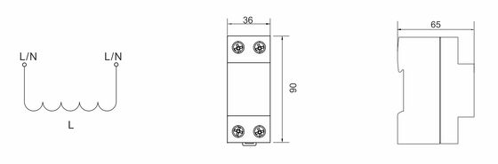 BRCI-63 63A Koordynacja induktor odłączanie indukcyjność koordynator błyskawicy