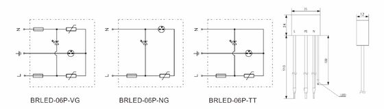 Ochronnik przeciwprzepięciowy LED IP65 z czasem reakcji <25ns i zgodnością z IEC/EN61643-11 dla systemów oświetlenia LED