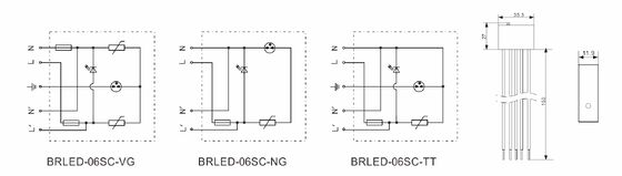Ochronnik przeciwprzepięciowy LED IP65 z czasem reakcji <25ns i zgodnością z IEC/EN61643-11 dla systemów oświetlenia LED