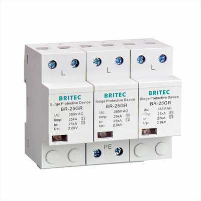 BR-25M 3P+1NPE 25kA T1+T2 Arrester Przesilenia B+C Nisko napięcie 3 fazy Protector Przesilenia