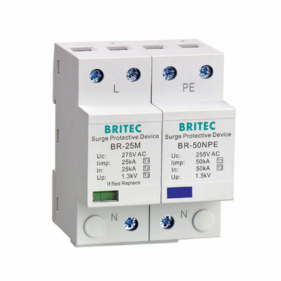 BR-25M 3P+1NPE 25kA T1+T2 Arrester Przesilenia B+C Nisko napięcie 3 fazy Protector Przesilenia