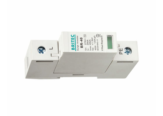 SPD 40kA 1P Lightning Protector Szyna Din Anti Lightning Electric System IEC61643