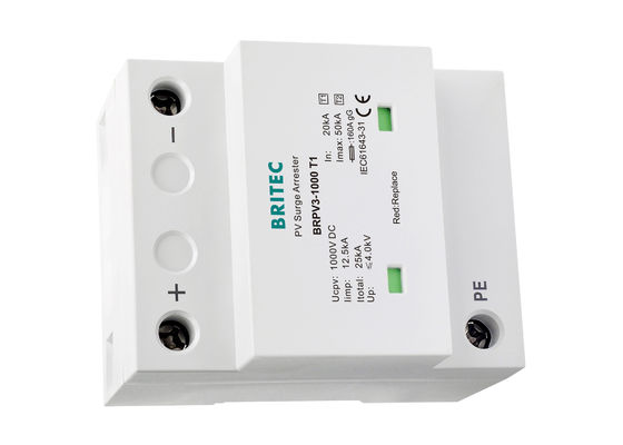 Ogranicznik przepięć PV klasy I klasy II SPD do systemów fotowoltaicznych 12,5 kA 10 / 350us