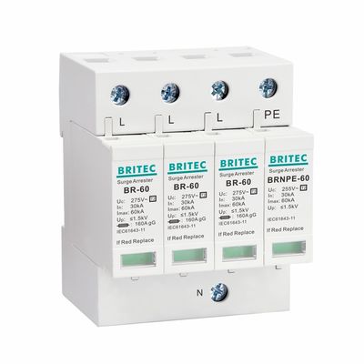BR275-60 2P 2P ac SPD 60kA 2P Jednofazowe urządzenie ochronne przed prądem napięciowym (SPD)