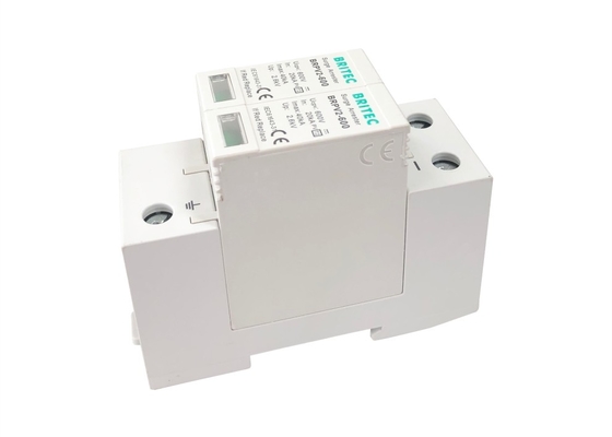40kA DC 600V Ogranicznik przepięć Pv 35mm Urządzenie przeciwprzepięciowe na szynę Din