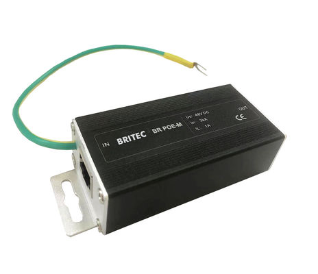 BR-POE-M POE kamera Signal Surge Arrestor Network Surge Protector rj45 ochrona przed nadwyżką Poe błyskawica rj45 ochrona przed błyskawicą Cat6 linii ochrona przed nadwyżką / LAN / kompaktowy / RJ45